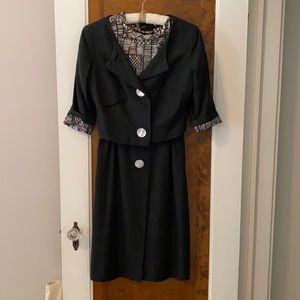 Vintage Utah Tailoring Mills Silk Dupioni Dress and Jacket